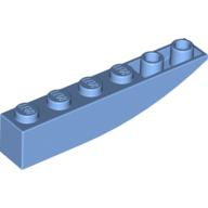 Lego kostka (kostička) 6x1 oblouk invertovaný, středně modrá (4160415)